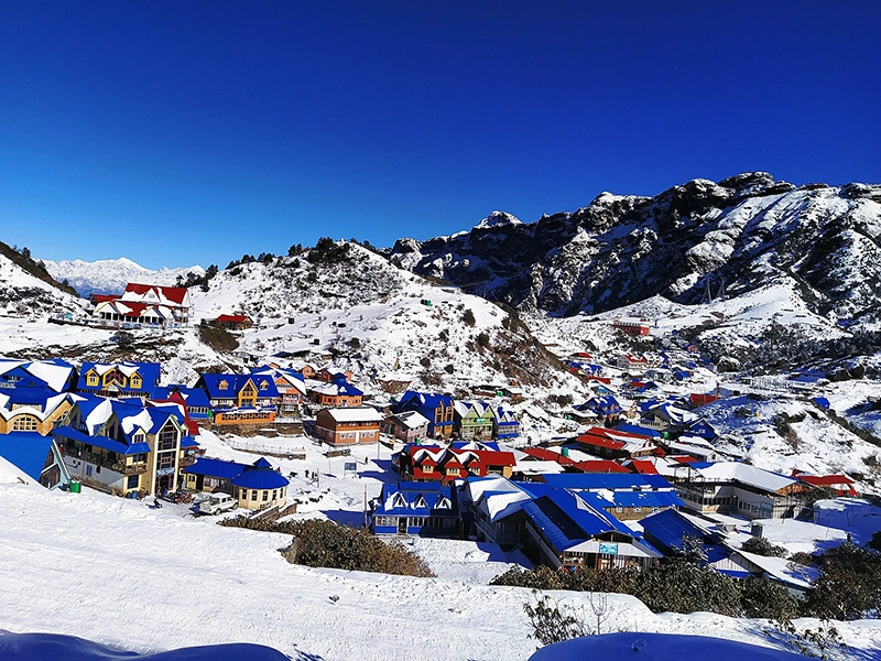 beautiful view of kuri village of kalinchowk
