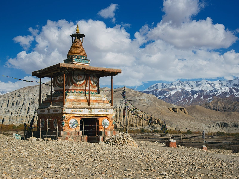 Tsarang Chorten on Upper Mustang