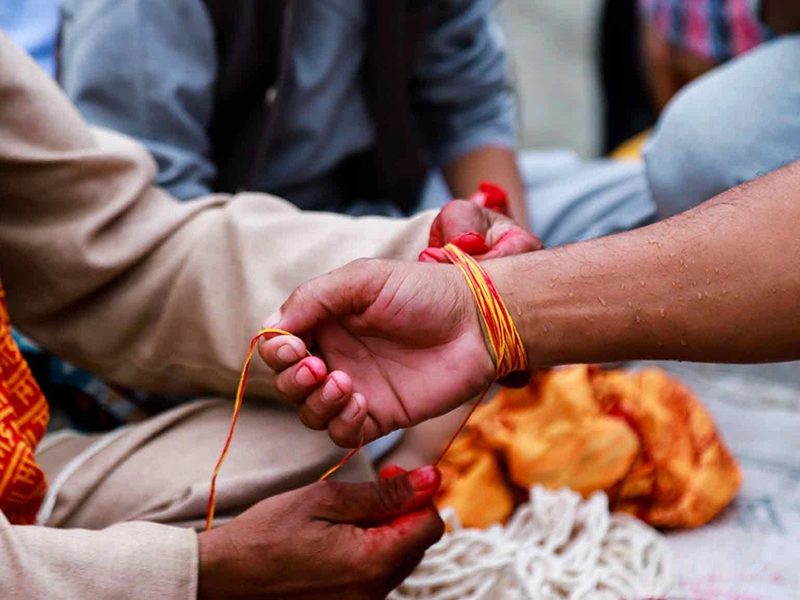 sacred thread on janai purnima