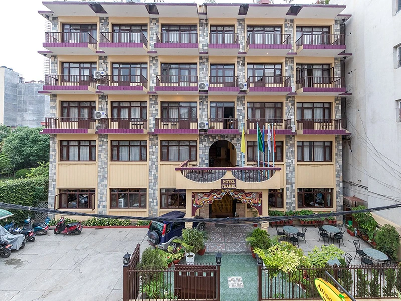 Affordable rooftop views from Hotel Thamel in central Kathmandu